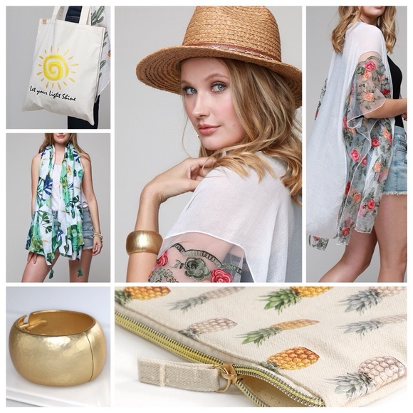 Eco Friendly Pineapple Canvas Makeup Bag - Picture 4 of 5